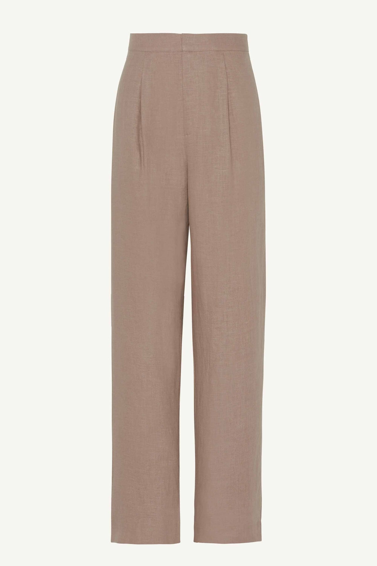 Linen Straight Leg Pants - Caffe Clothing Veiled Collection 