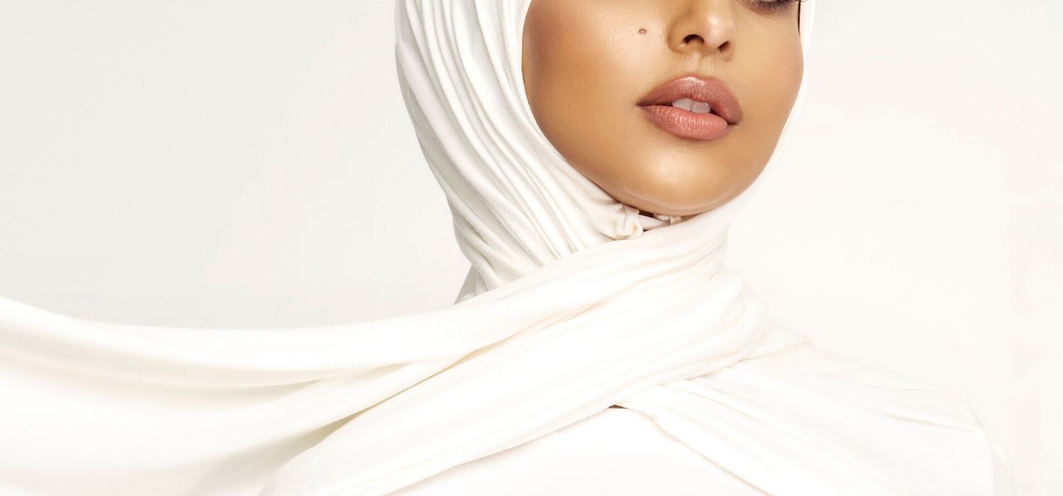 Luxury Jersey Hijab - Ivory Veiled Collection 