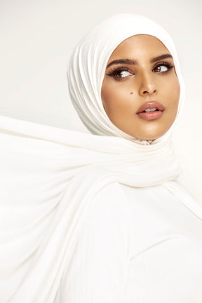 Luxury Jersey Hijab - Ivory Veiled Collection 