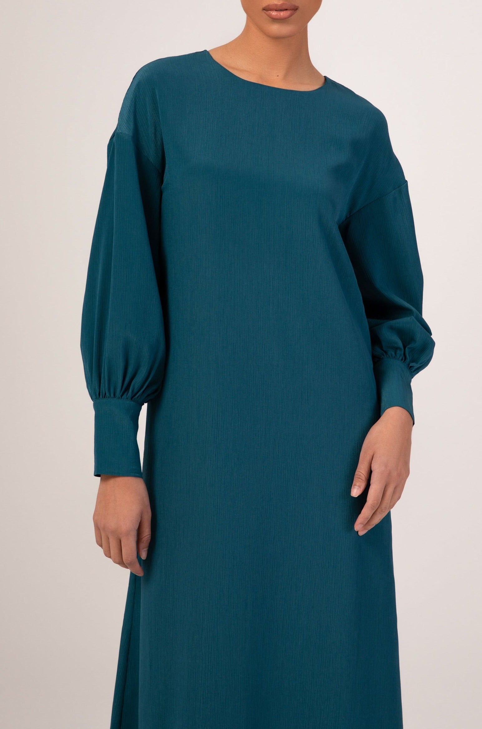 Madina Textured Maxi Dress - Blue Veiled 