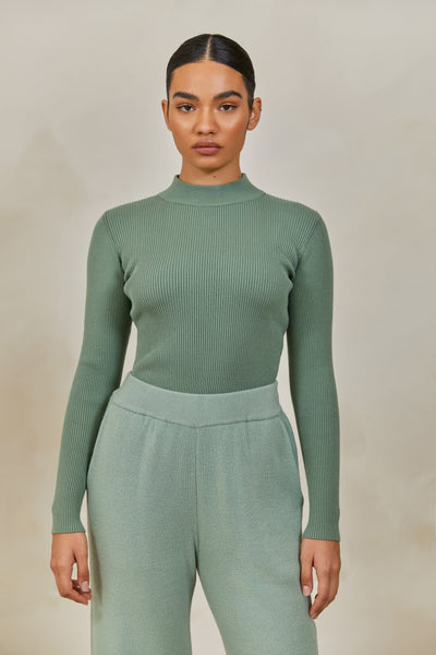 Rib Sweater - Light Sage