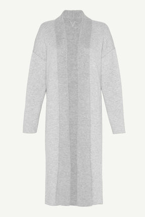 Merino Wool Reversible Knit Cardigan - Grey Clothing Veiled 