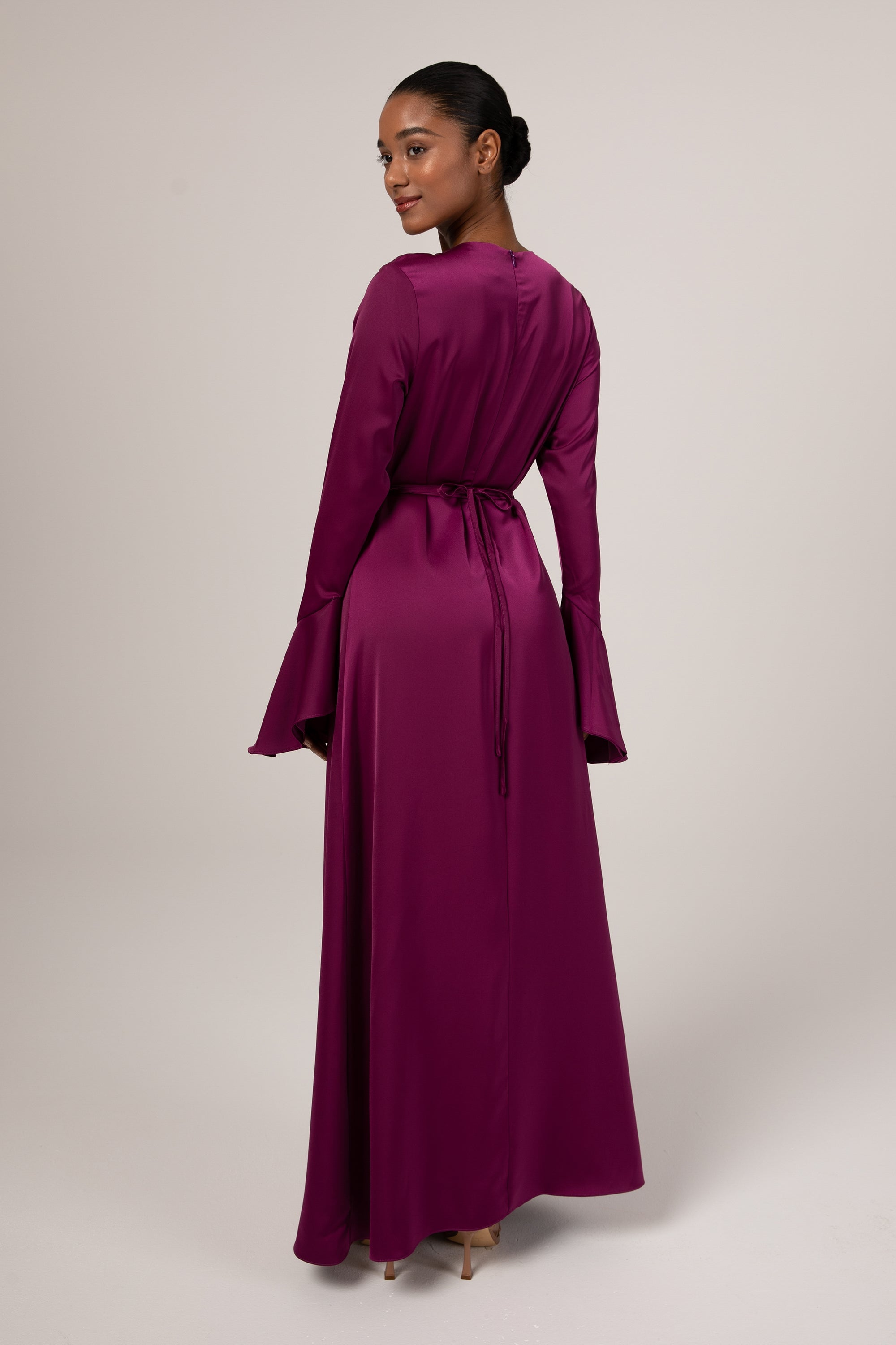 Dark purple outlet maxi dress