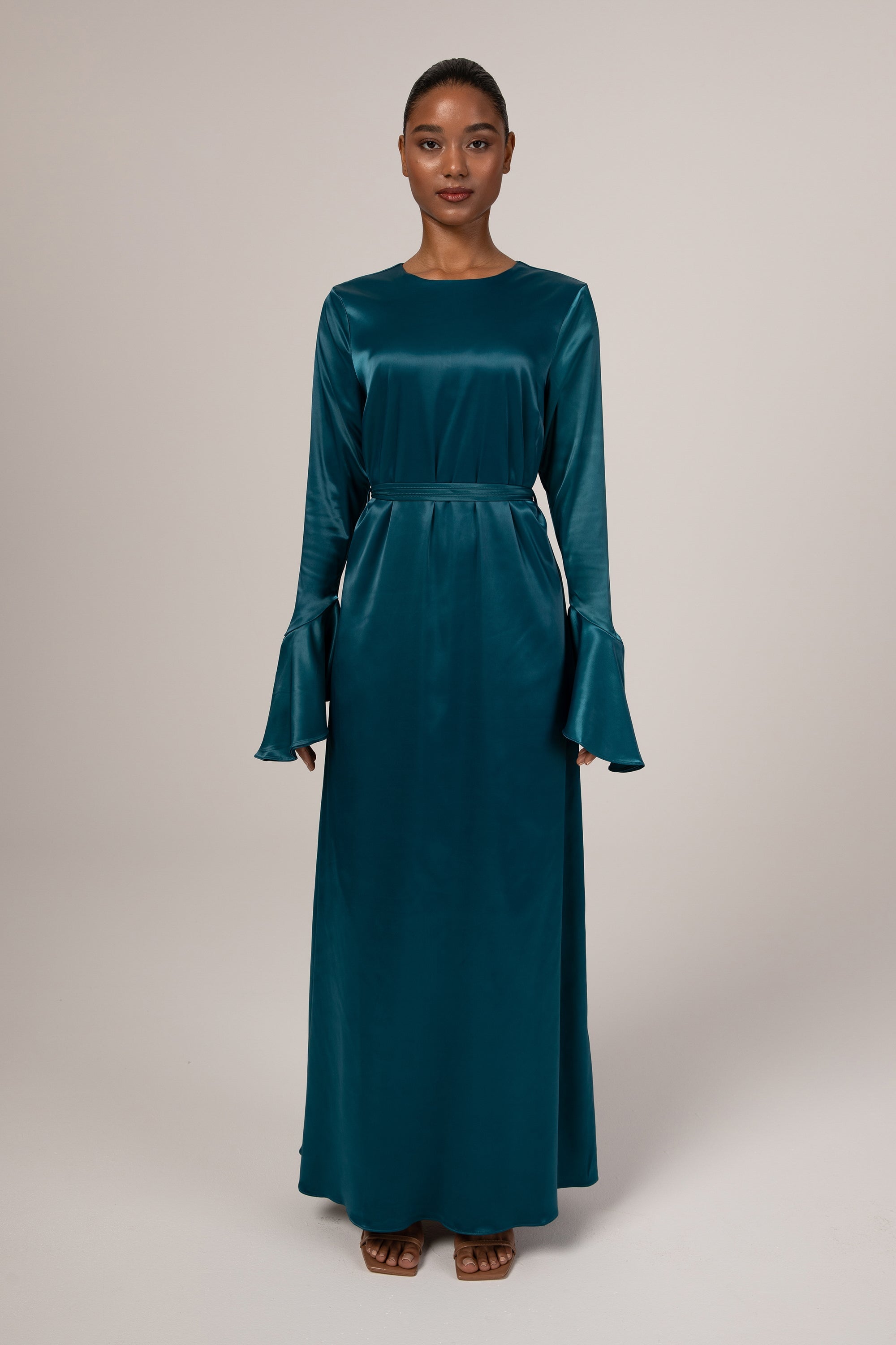 Norma Kamali Satin Maxi Gown Dress - Farfetch