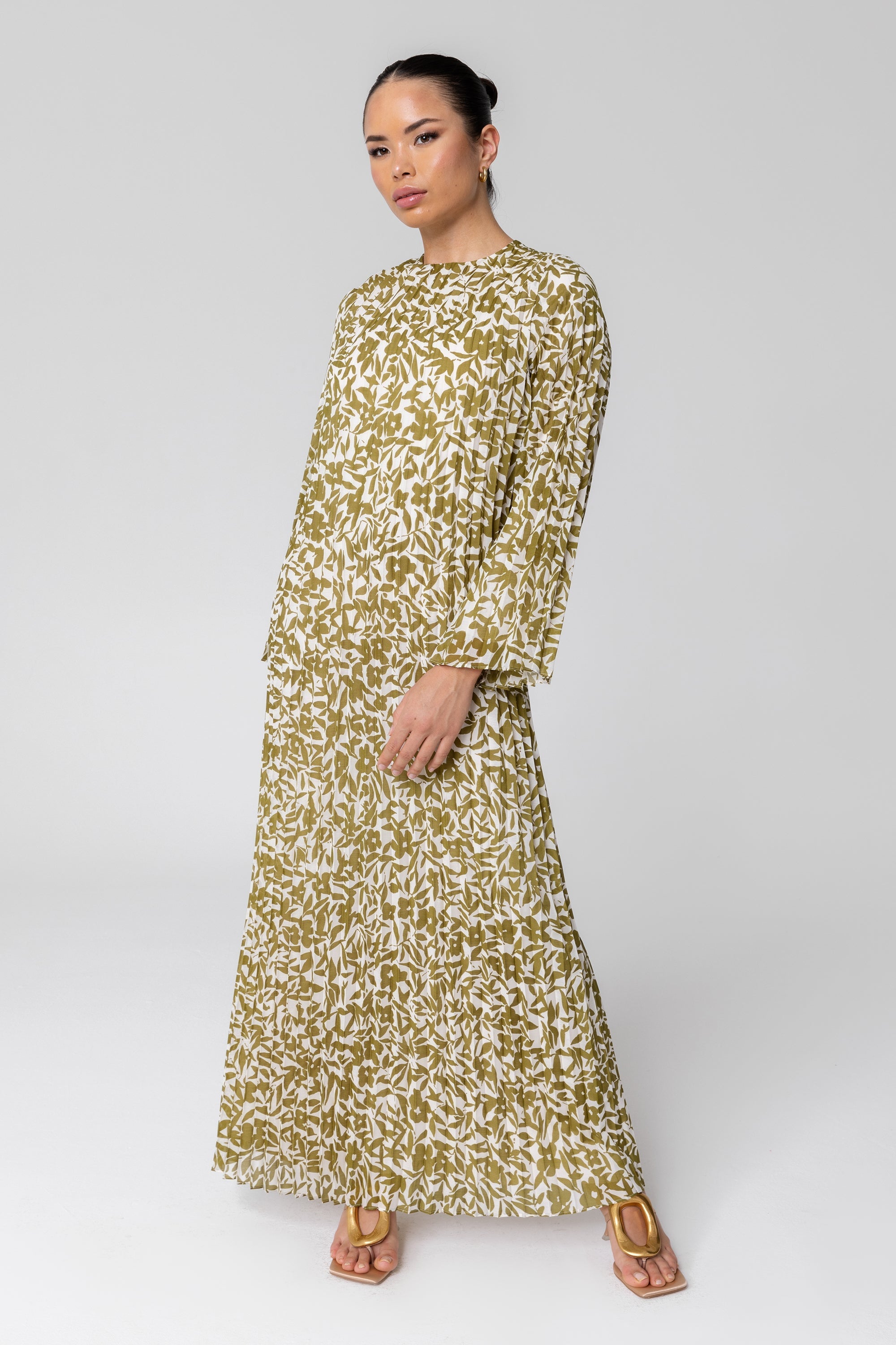 Avocado print dress sale