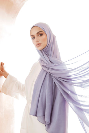 Premium Woven ECOVERO™ Hijab - Lavender Blue saigonodysseyhotel 