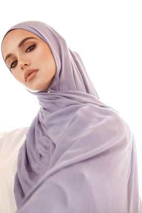 Premium Woven ECOVERO™ Hijab - Lavender Blue Veiled Collection 