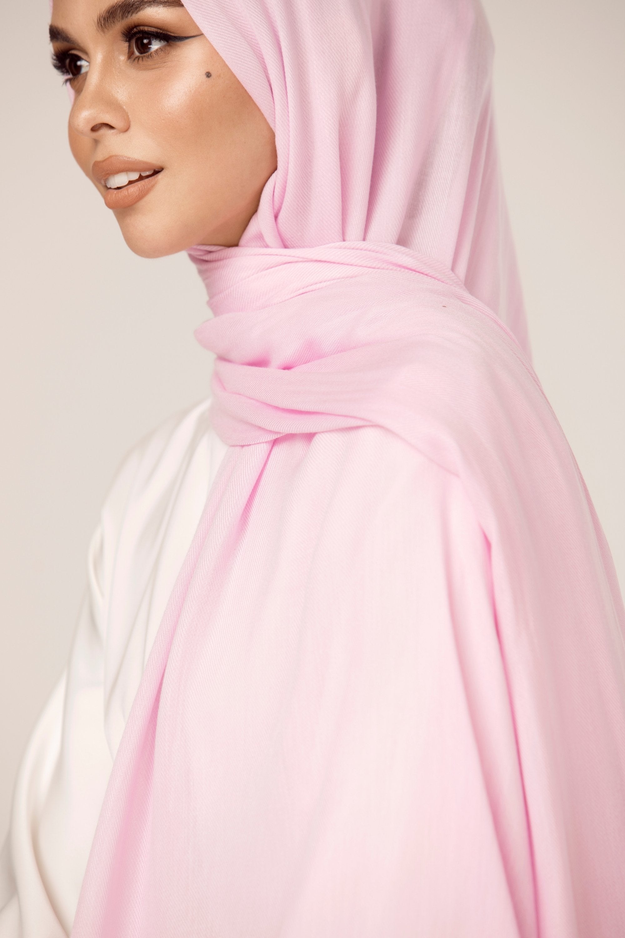 Premium Woven ECOVERO™ Hijab - Orchid Pink Veiled Collection 