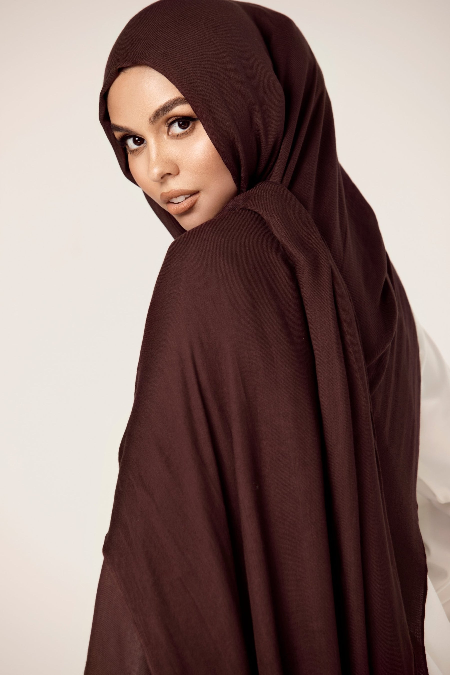 Premium Woven ECOVERO™ Hijab - Rum Raisin Veiled Collection 