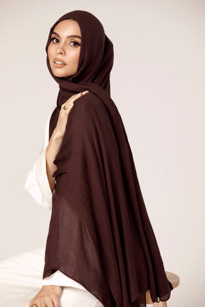 Premium Woven ECOVERO™ Hijab - Rum Raisin Veiled Collection 