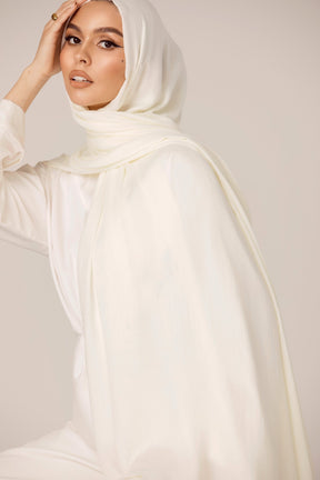 Premium Woven ECOVERO™ Hijab - Sugar Cookie Veiled Collection 