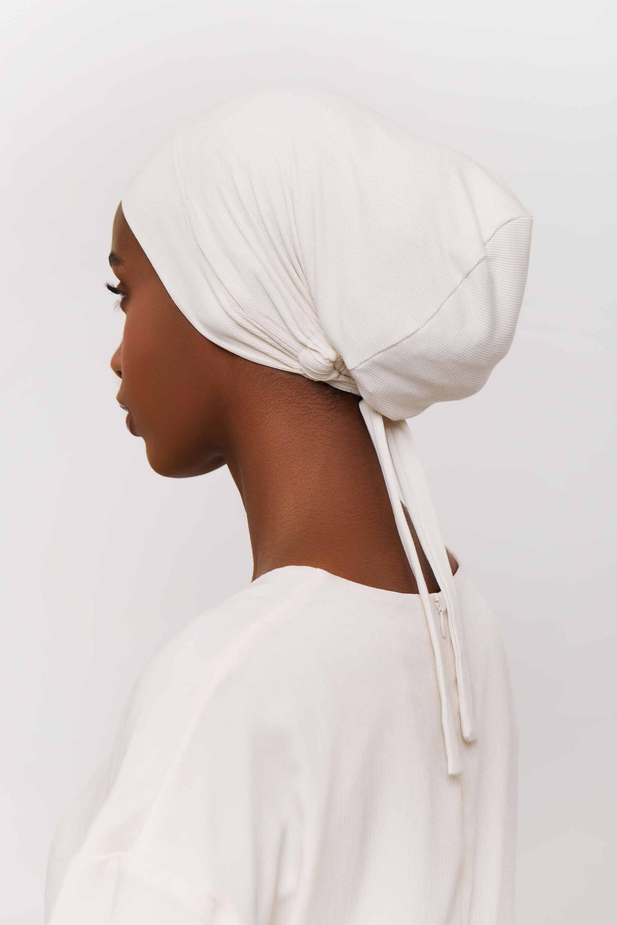 Ribbed Tie Back Undercap - Birch Extra Small Accessories Veiled 