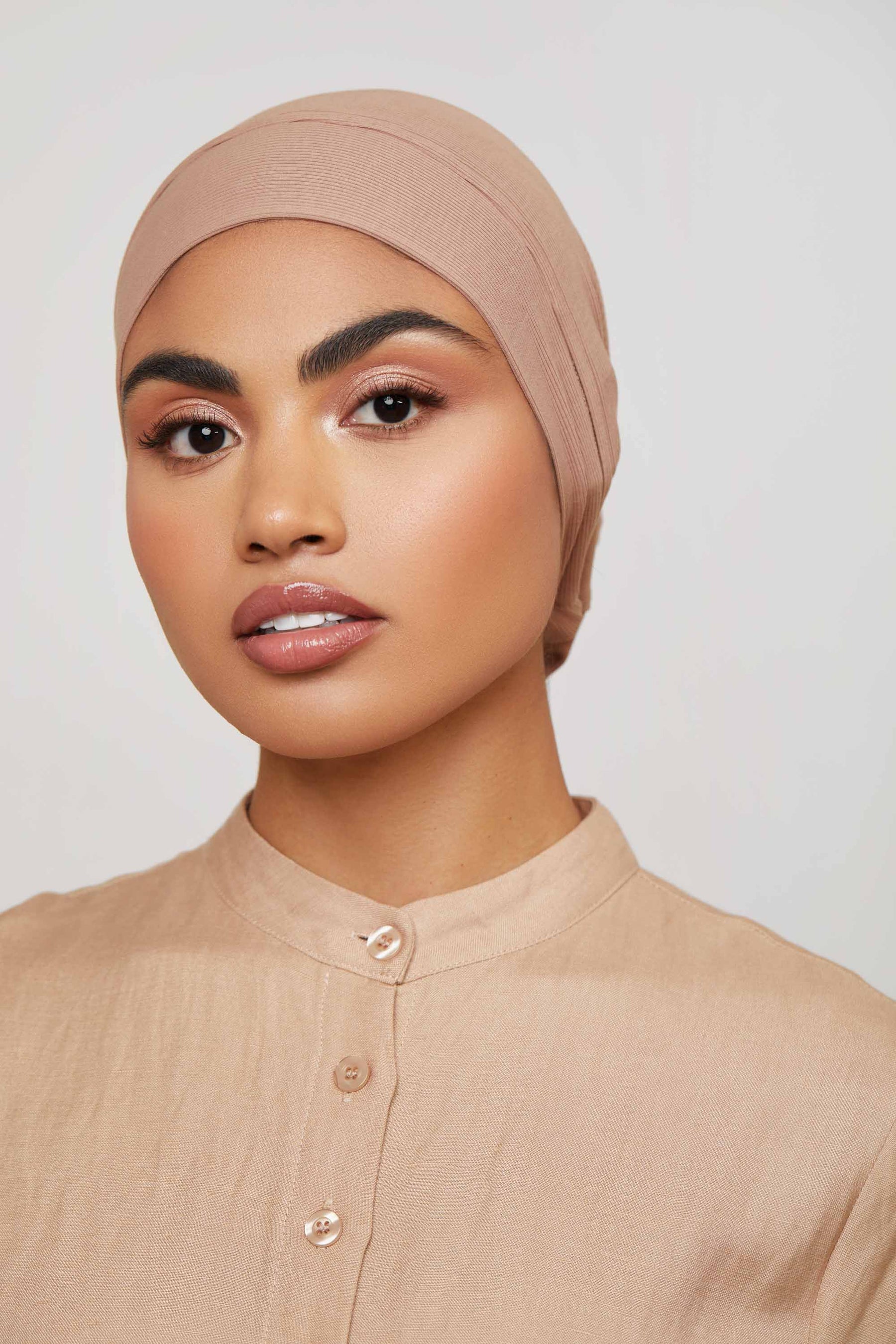 Ribbed Tie Back Undercap Ginger Snap