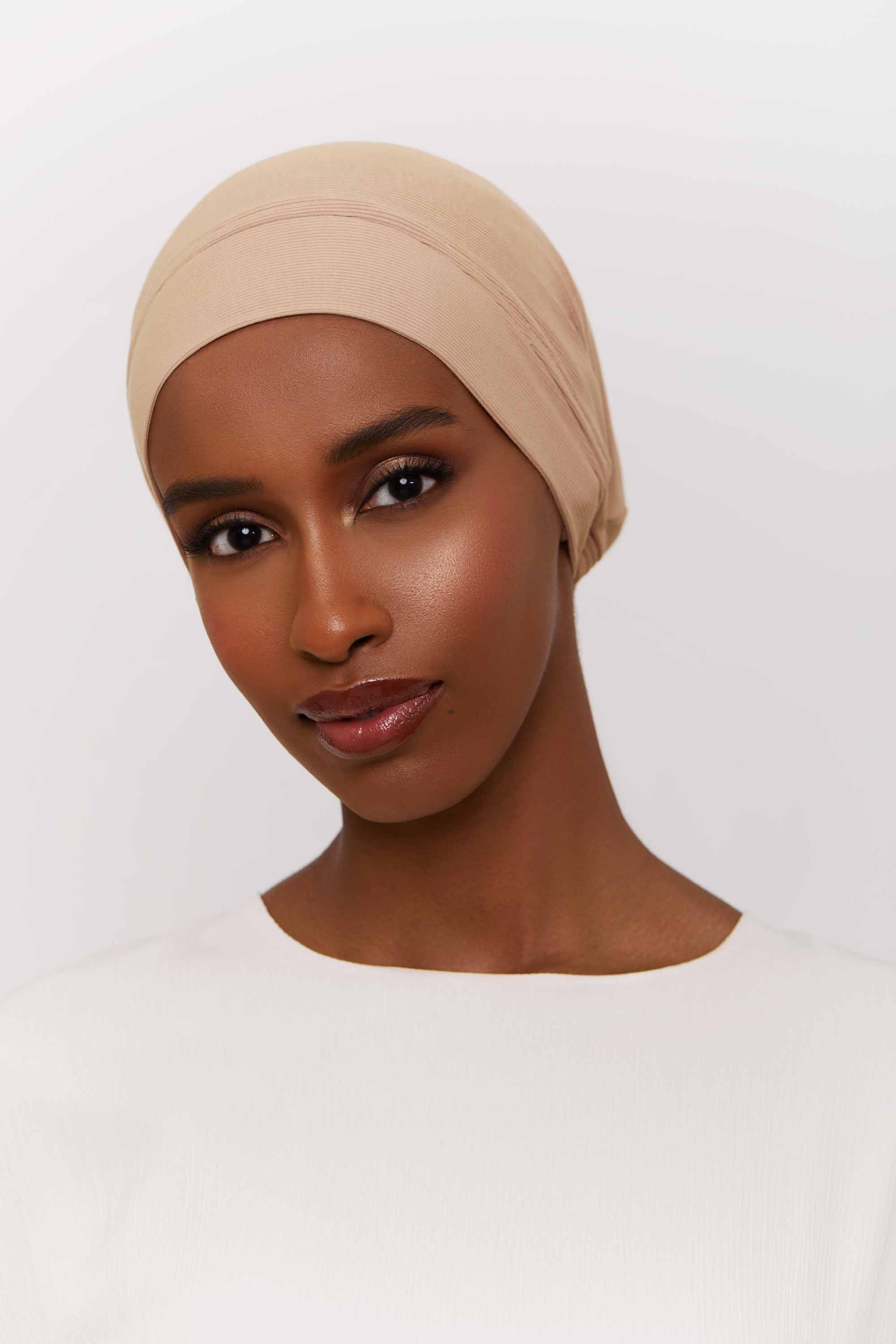 Ribbed Tie Back Undercap - Light Natural Extra Small Accessories Veiled 