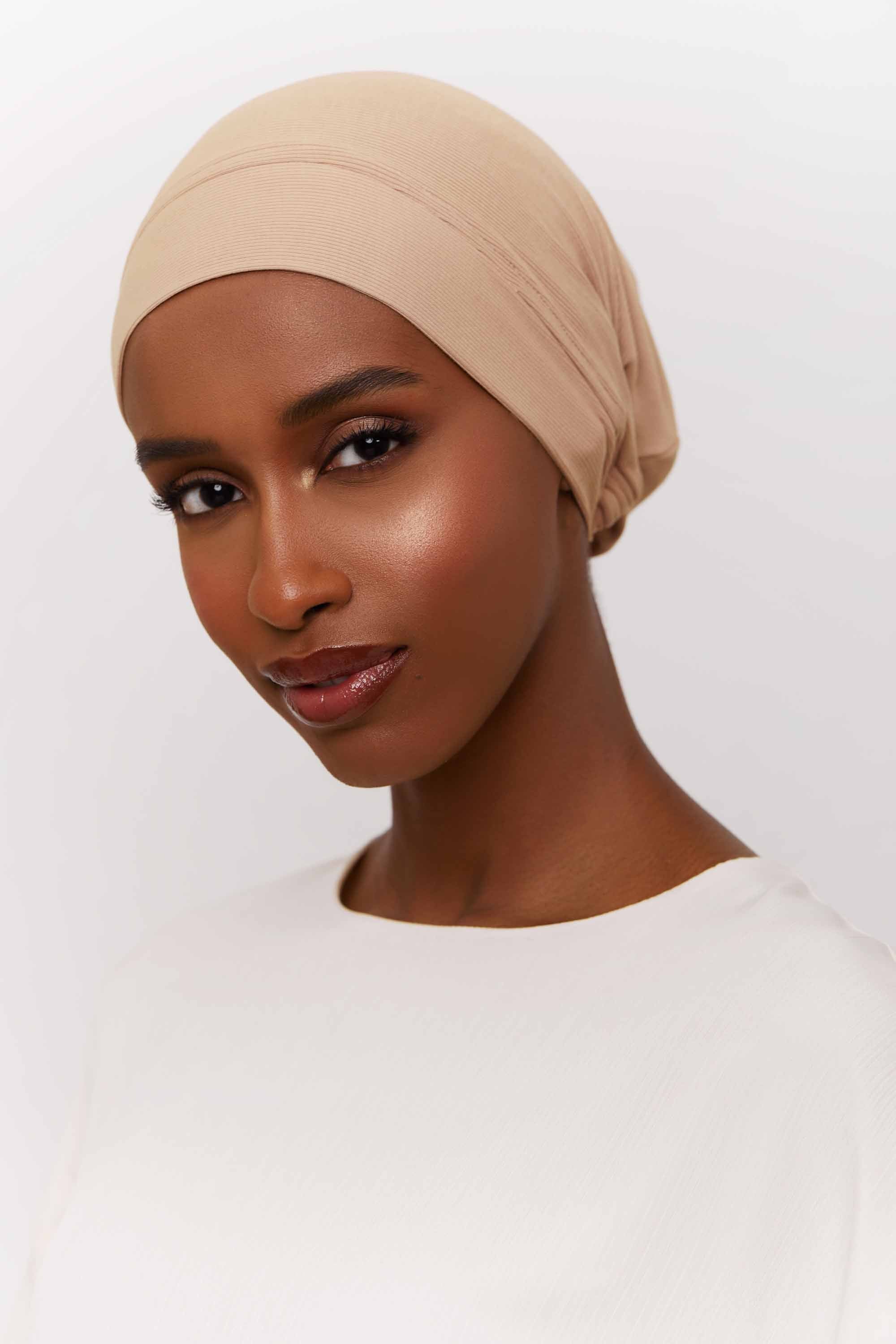 Ribbed Tie Back Undercap - Light Natural Extra Small Accessories Veiled 