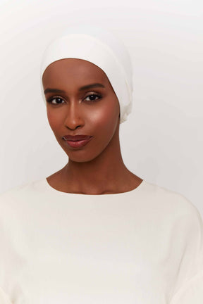 Ribbed Tie Back Undercap - Off White Extra Small Accessories Veiled 
