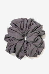 Ribbed Volume Scrunchie - Fossil Veiled Collection 