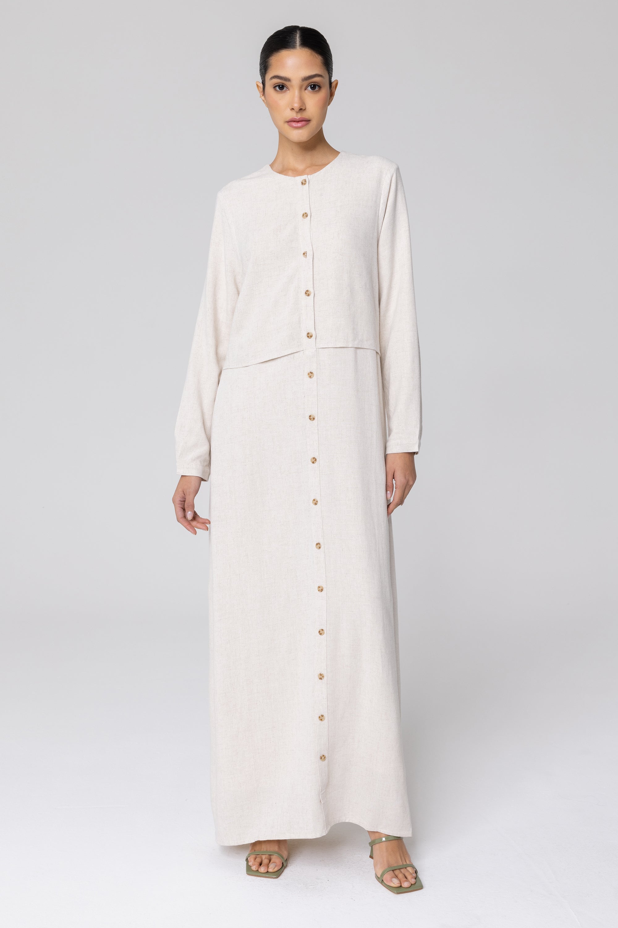 Women Summer Pockets Solid Linen Dresses | Linen dresses, Types of sleeves,  Summer dresses for women