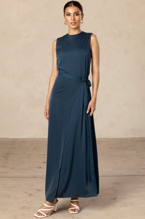 Sadia Sleeveless Maxi Dress & Skirt Set - Night Sky Veiled Collection 
