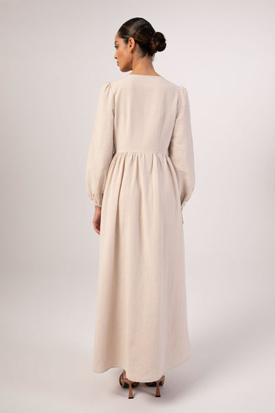 Traditional Button Front Maxi Dress, More Dresses