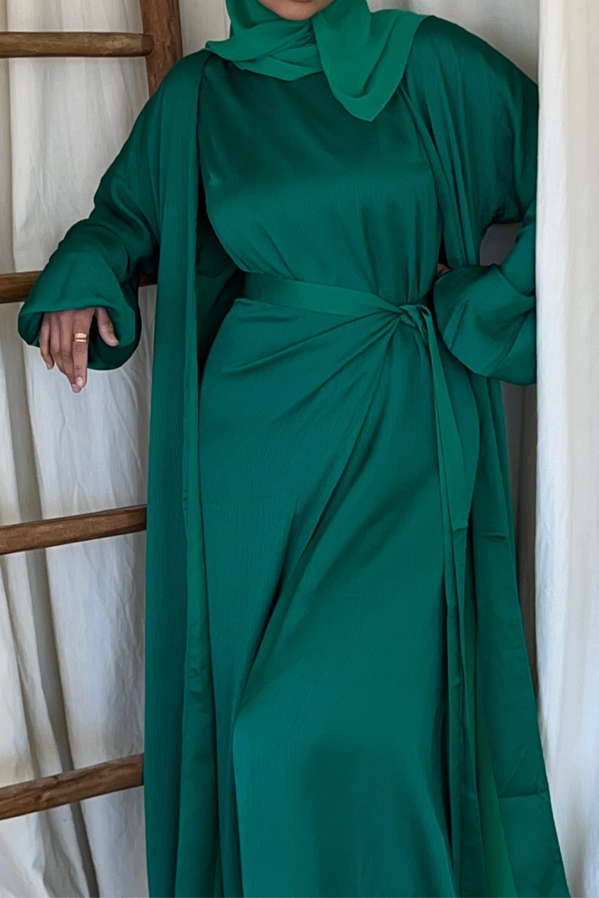 Salma Open Abaya - Jade Clothing Veiled 