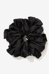 Satin Volume Scrunchie - Black Veiled Collection Small 