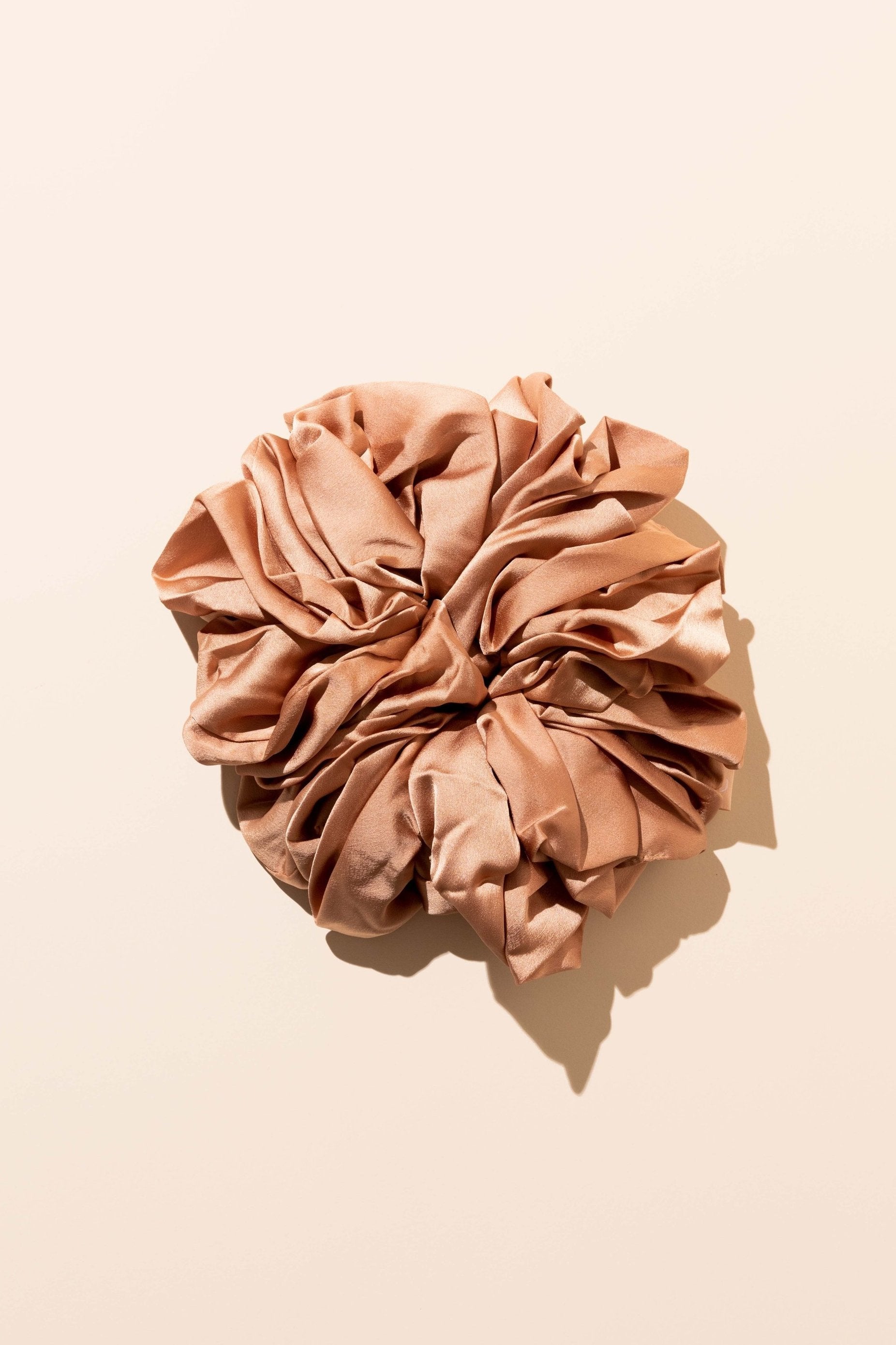 Satin Volume Scrunchie - Nude Blush Veiled Collection 