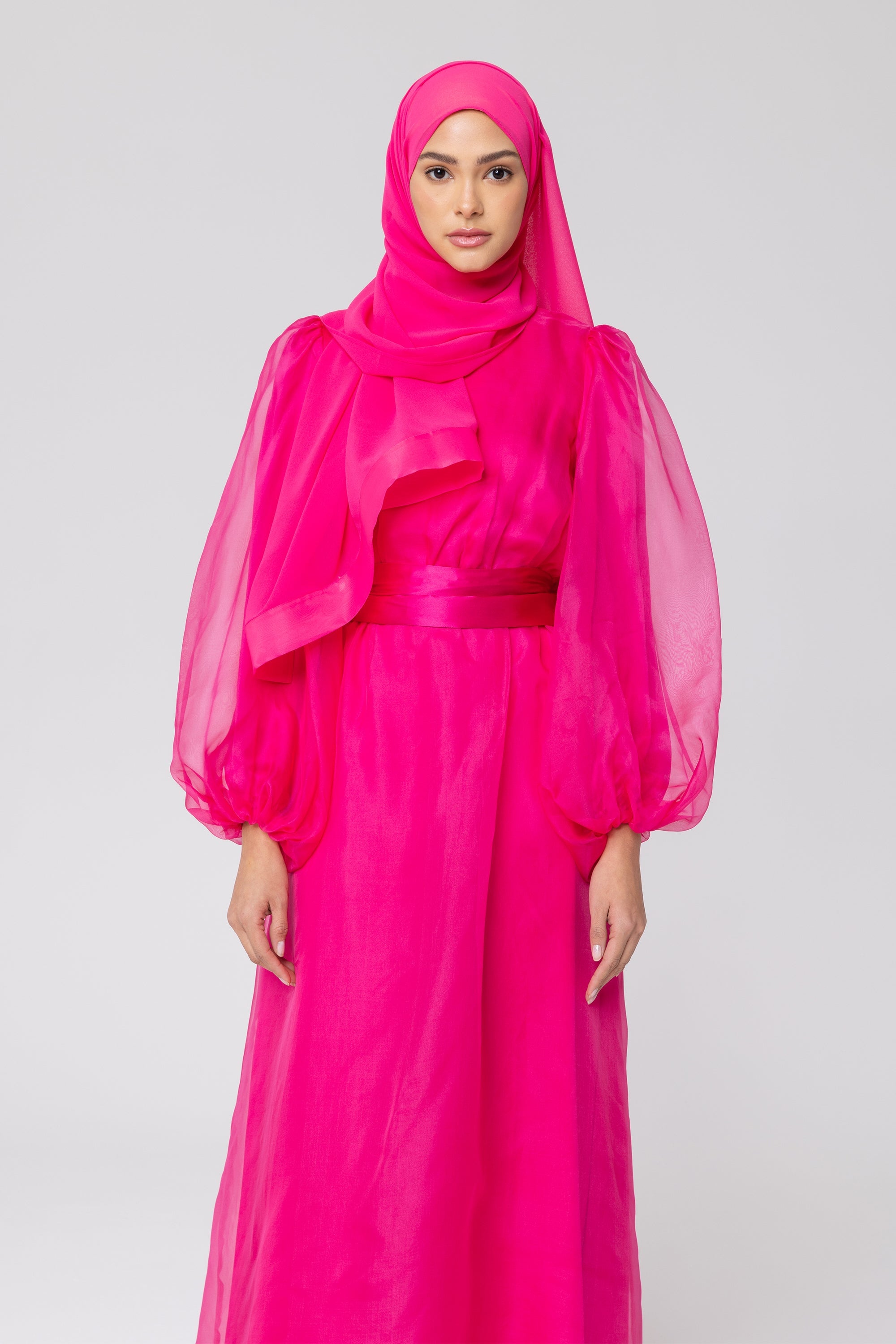 Organza dress outlet hijab