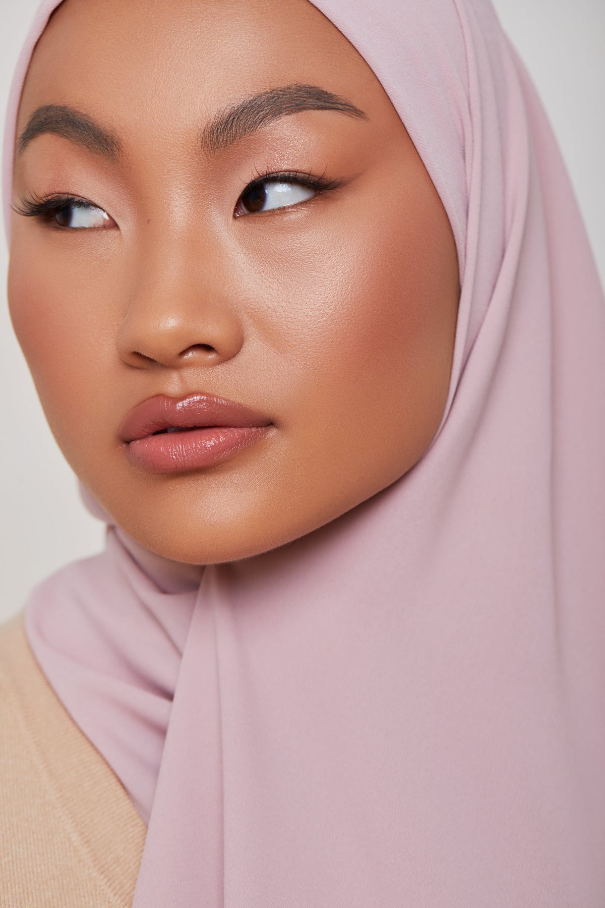 TEXTURE Classic Chiffon Hijab - Faded Rose Veiled Collection 