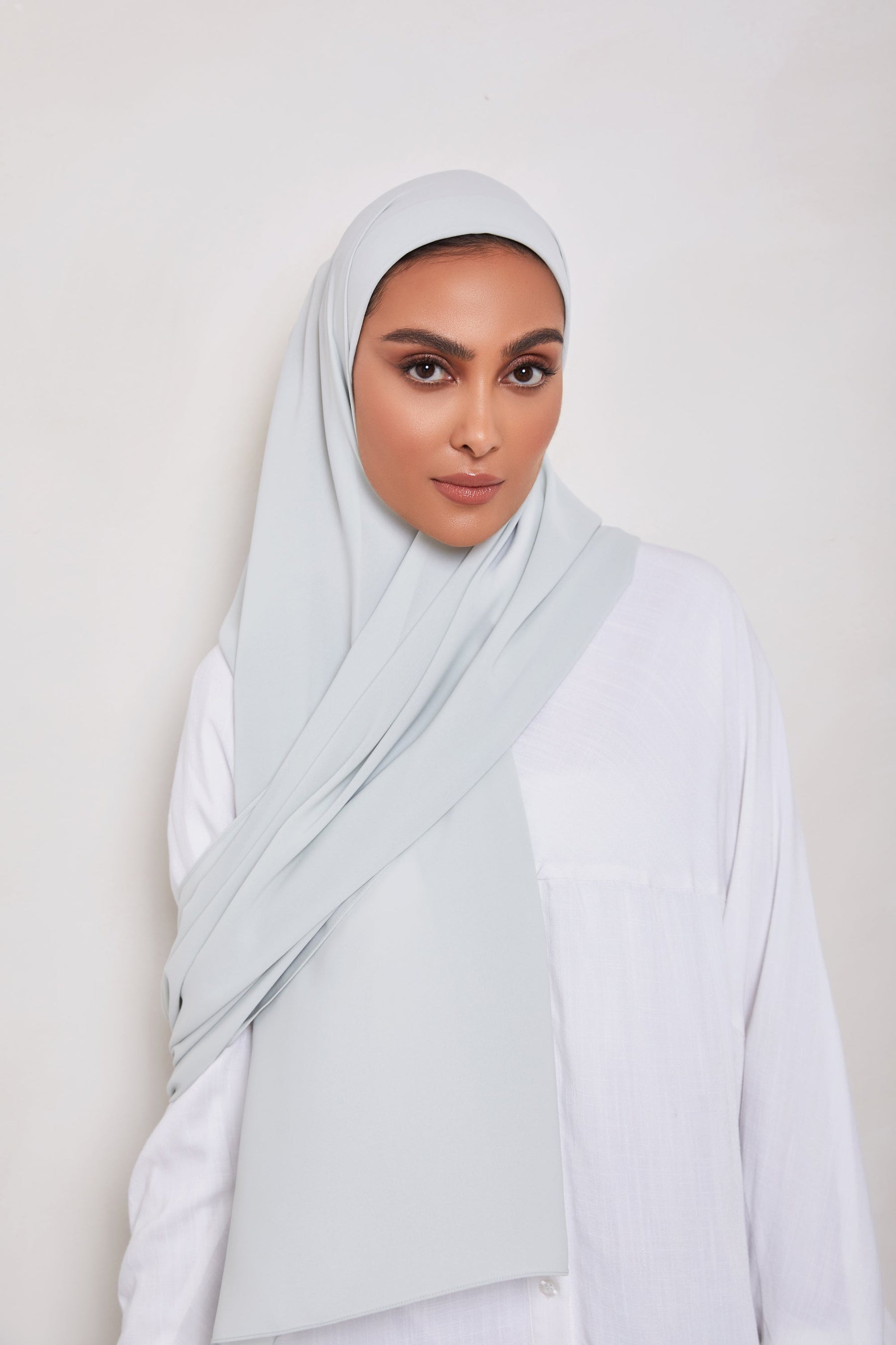 TEXTURE Classic Chiffon Hijab - Glacier Veiled Collection 