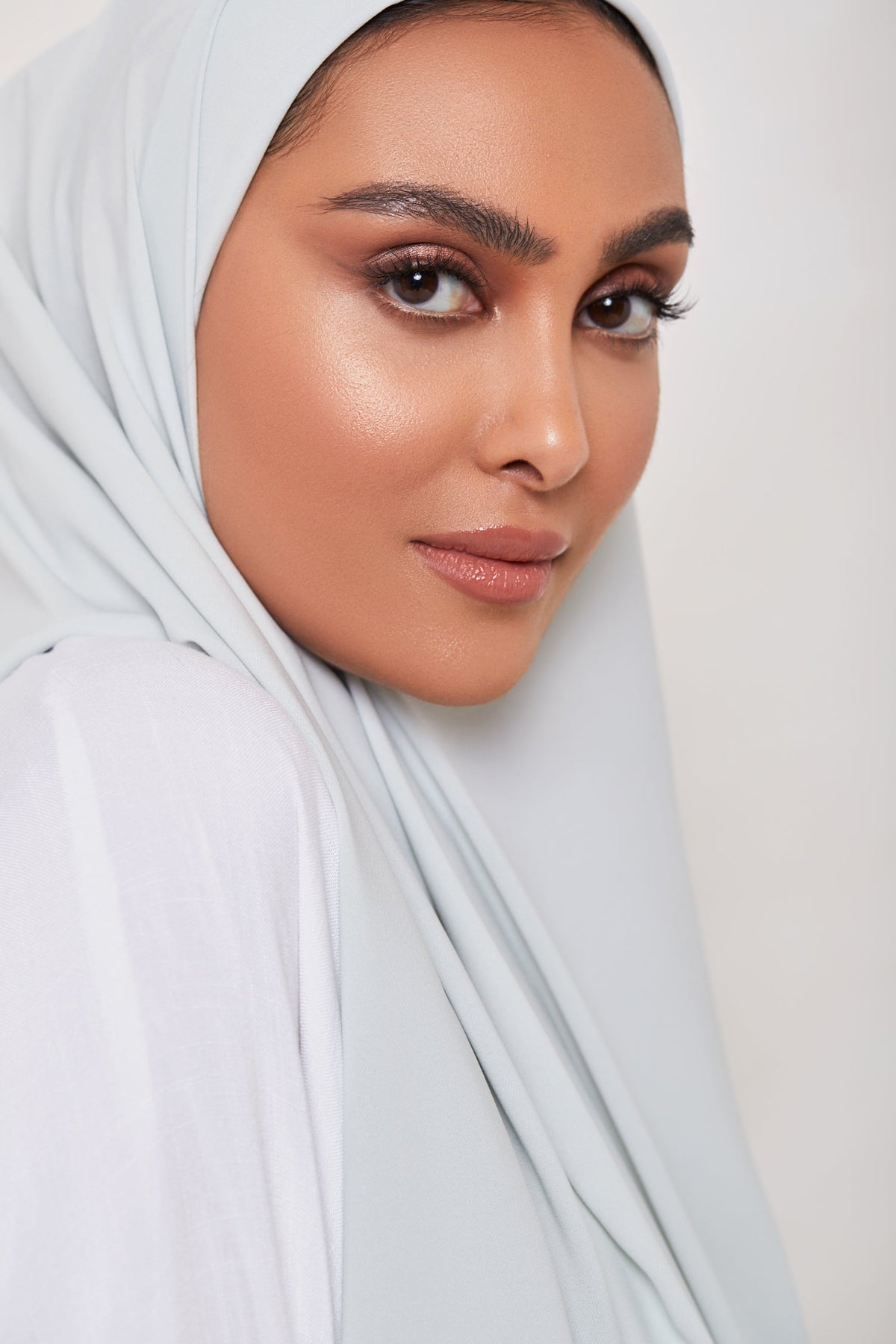 TEXTURE Classic Chiffon Hijab - Glacier Veiled Collection 