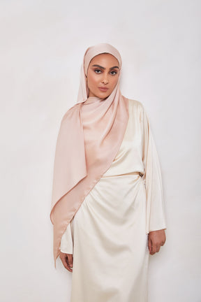 TEXTURE Crepe Hijab - Beige Dots Veiled Collection 