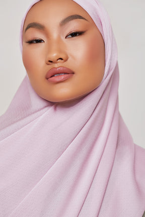 TEXTURE Crepe Hijab - Pink Dots Veiled Collection 