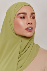 TEXTURE Everyday Chiffon Hijab - Cypress Green (Algae) Veiled Collection 