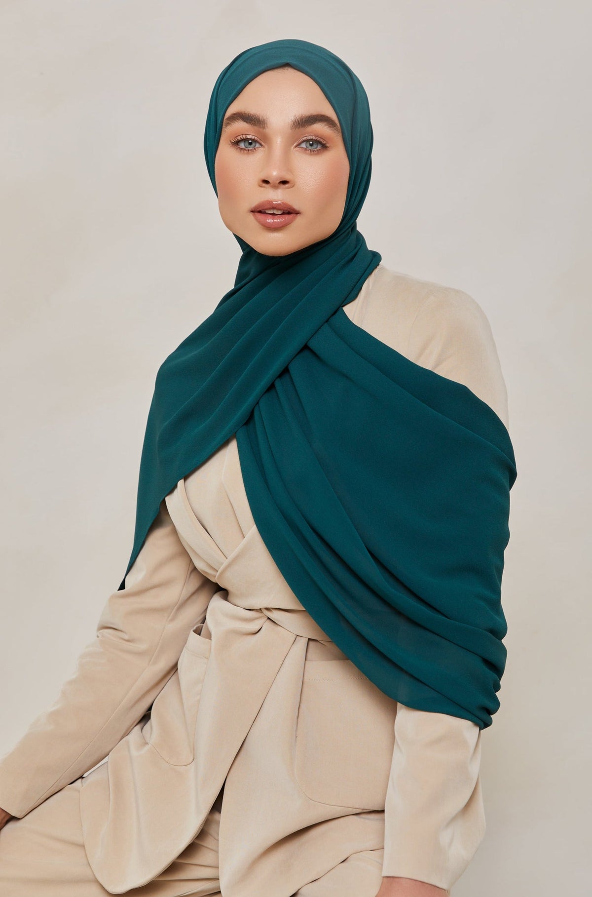 TEXTURE Everyday Chiffon Hijab - Deep Sea Diving Veiled Collection 