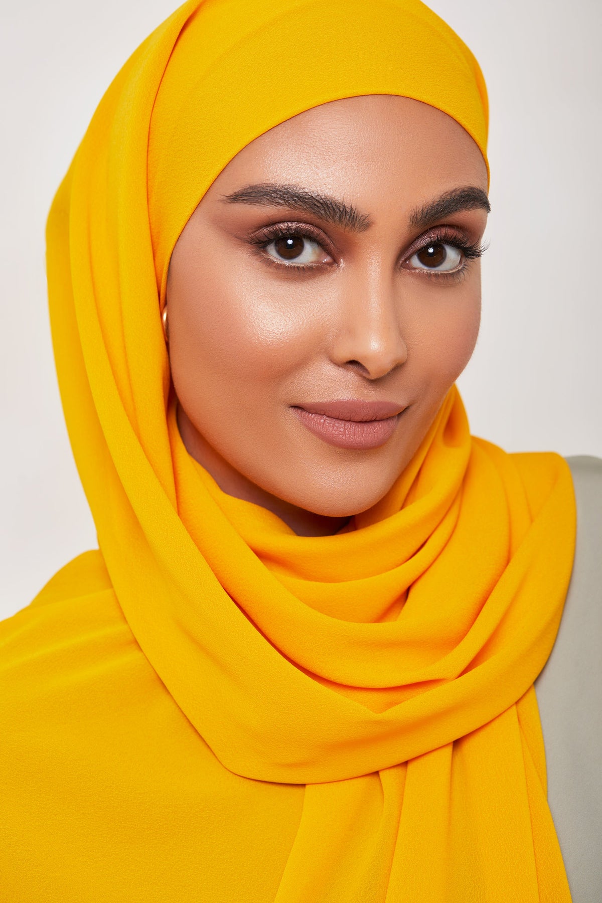 TEXTURE Everyday Chiffon Hijab - Mango Veiled Collection 
