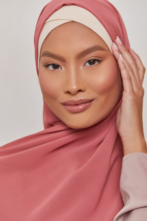TEXTURE Everyday Chiffon Hijab - Naturally Blushed Veiled Collection 