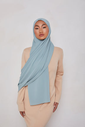 TEXTURE Everyday Chiffon Hijab - Universal Green Veiled Collection 