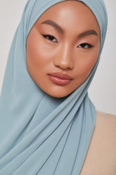 TEXTURE Everyday Chiffon Hijab - Universal Green Veiled Collection 