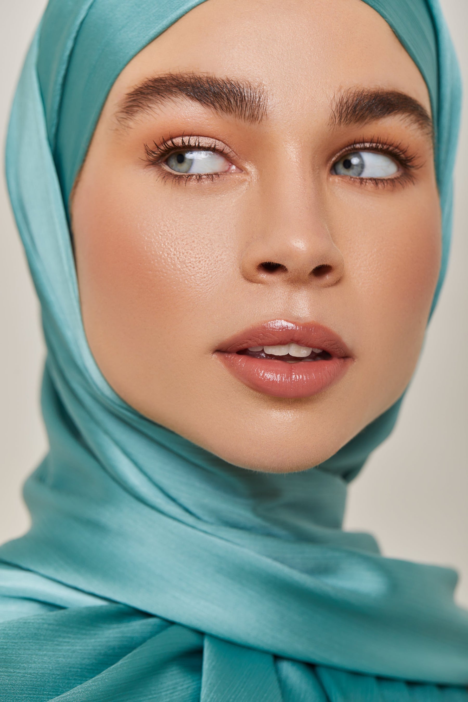 TEXTURE Satin Crepe Hijab - Wavelight Crepe Veiled Collection 