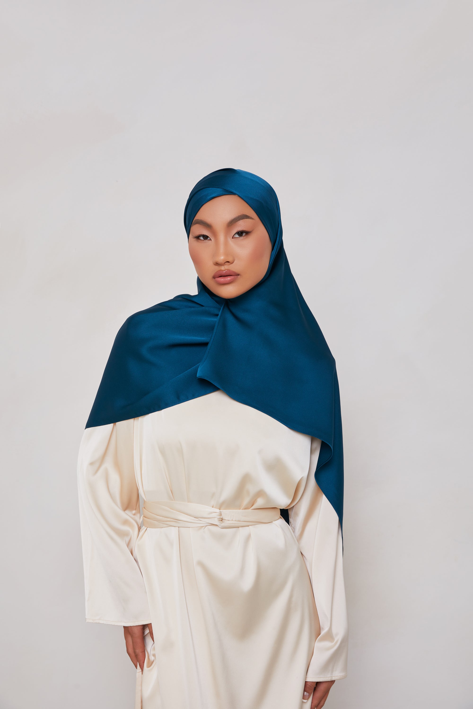 TEXTURE Satin Hijab - Bold Veiled Collection 