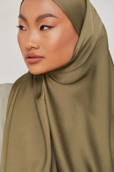 TEXTURE Satin Hijab - Grounded Veiled Collection 
