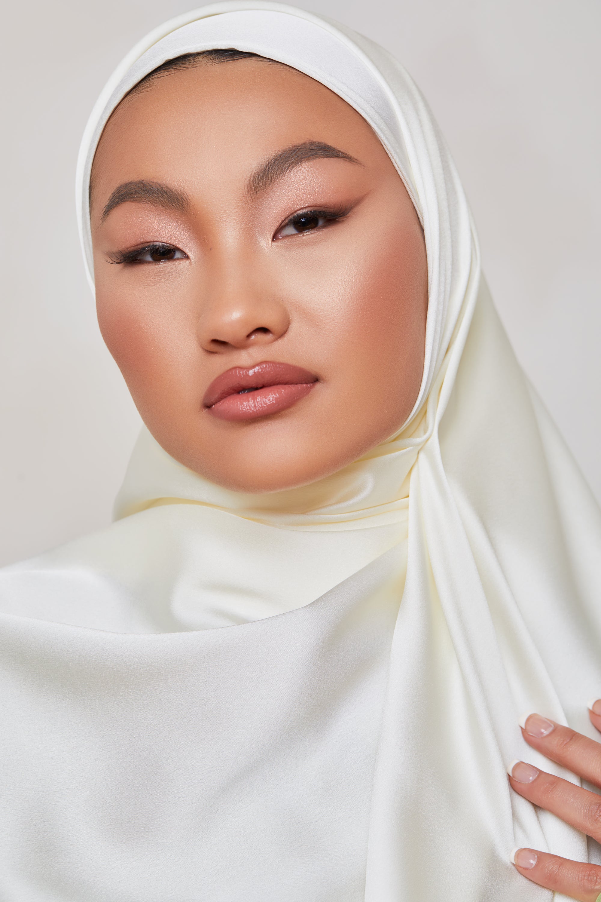 TEXTURE Satin Hijab - Innocence Veiled Collection 