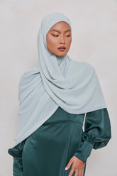 TEXTURE Twill Chiffon Hijab - Beachy Veiled Collection 