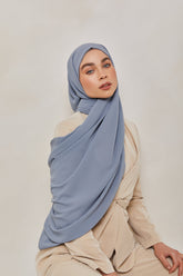 TEXTURE Twill Chiffon Hijab - Comfy Veiled Collection 