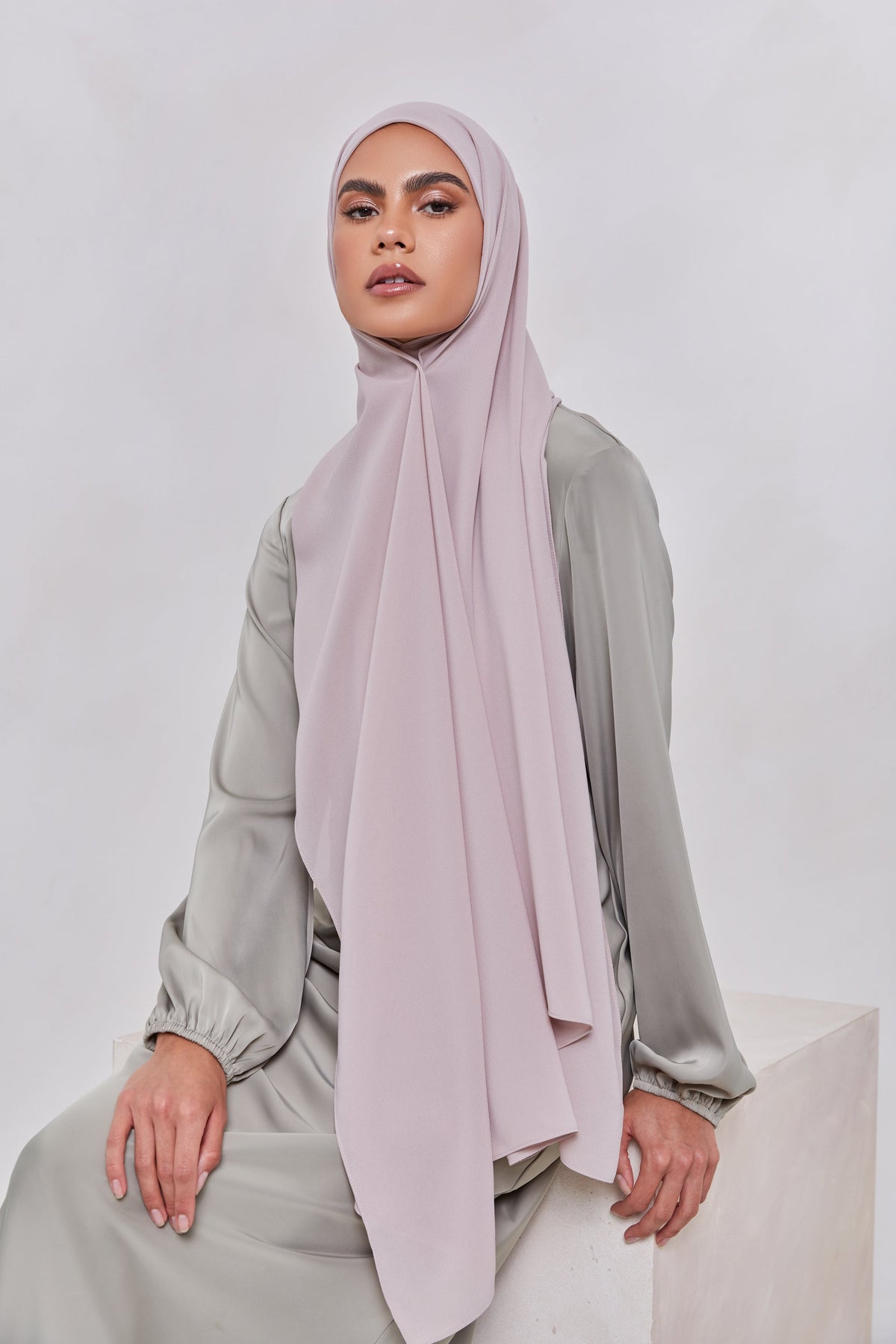 TEXTURE Twill Chiffon Hijab - Goals Veiled Collection 