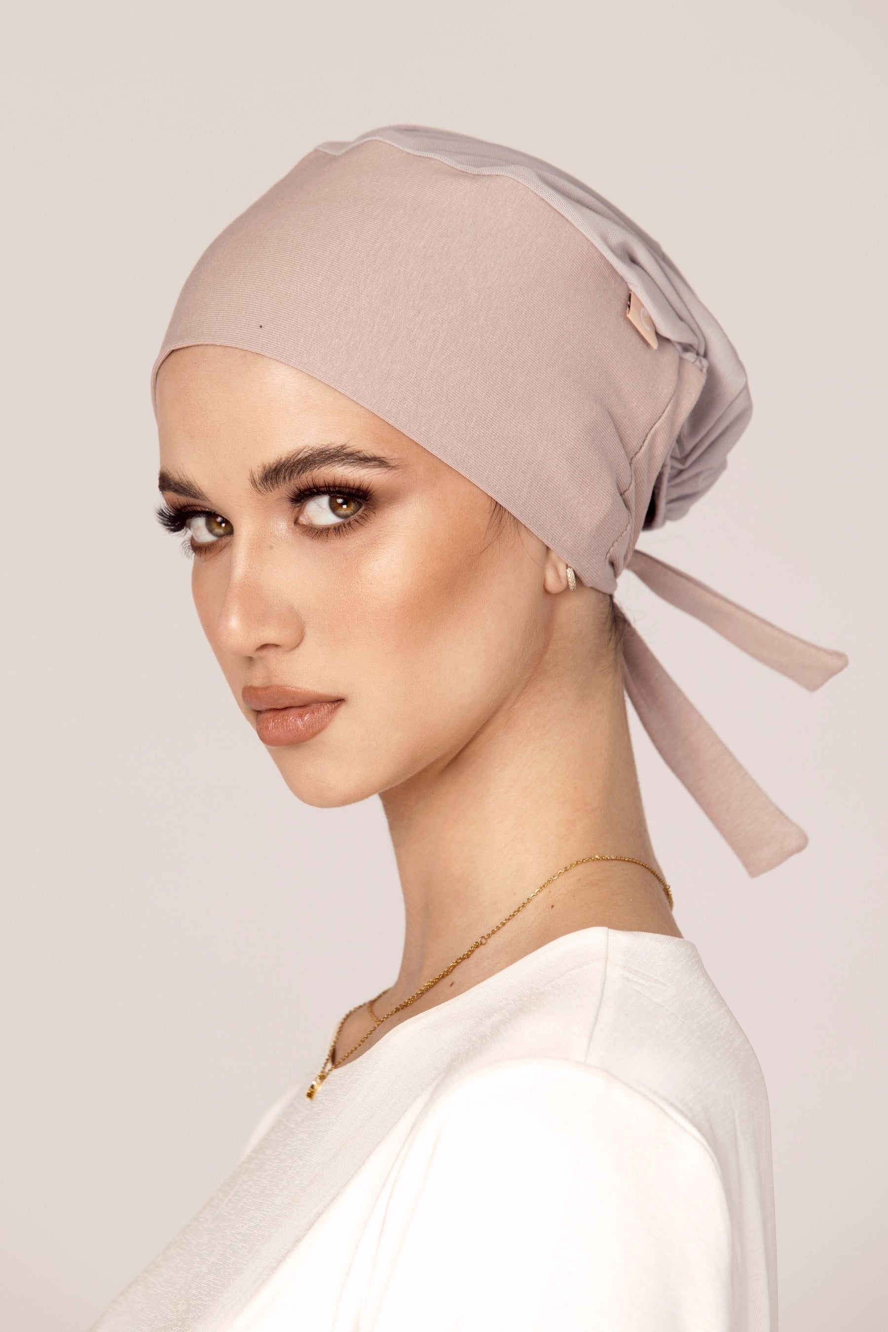 Tie Back Undercap - Taupe Veiled Collection 