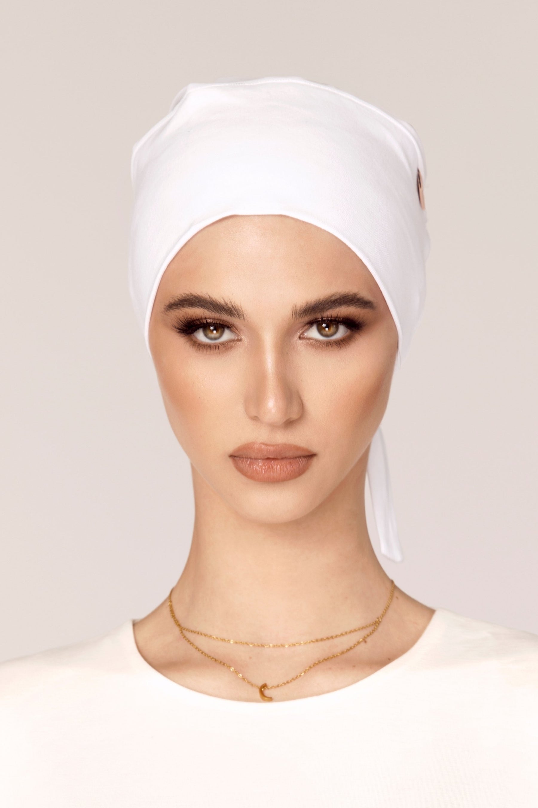 Tie Back Undercap - White Veiled Collection 