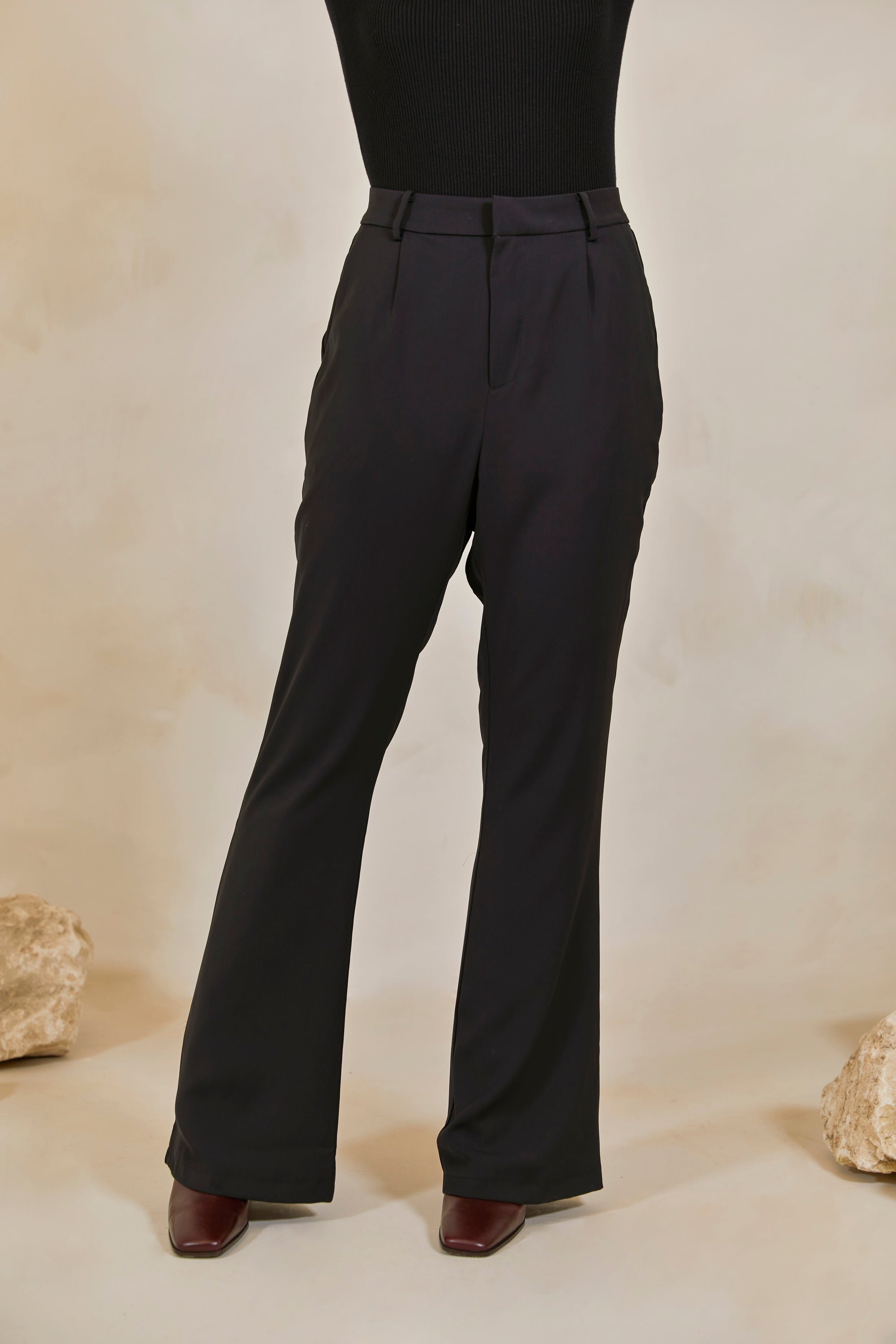 Timani Slim Leg Trousers - Black Veiled Collection 