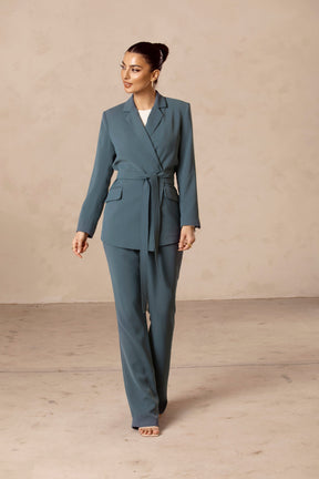Timani Slim Leg Trousers- Daylight Blue Veiled Collection 